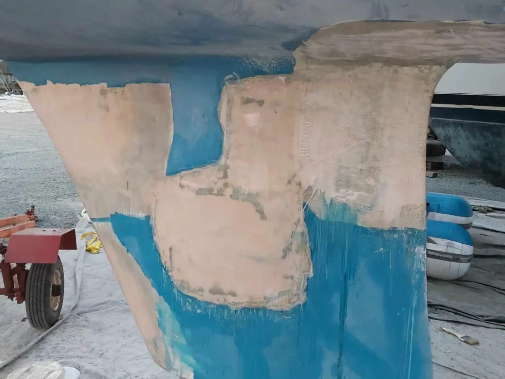 ladysmith sailboat hull and keel repair after repair